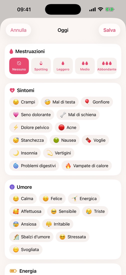 Registra la giornata